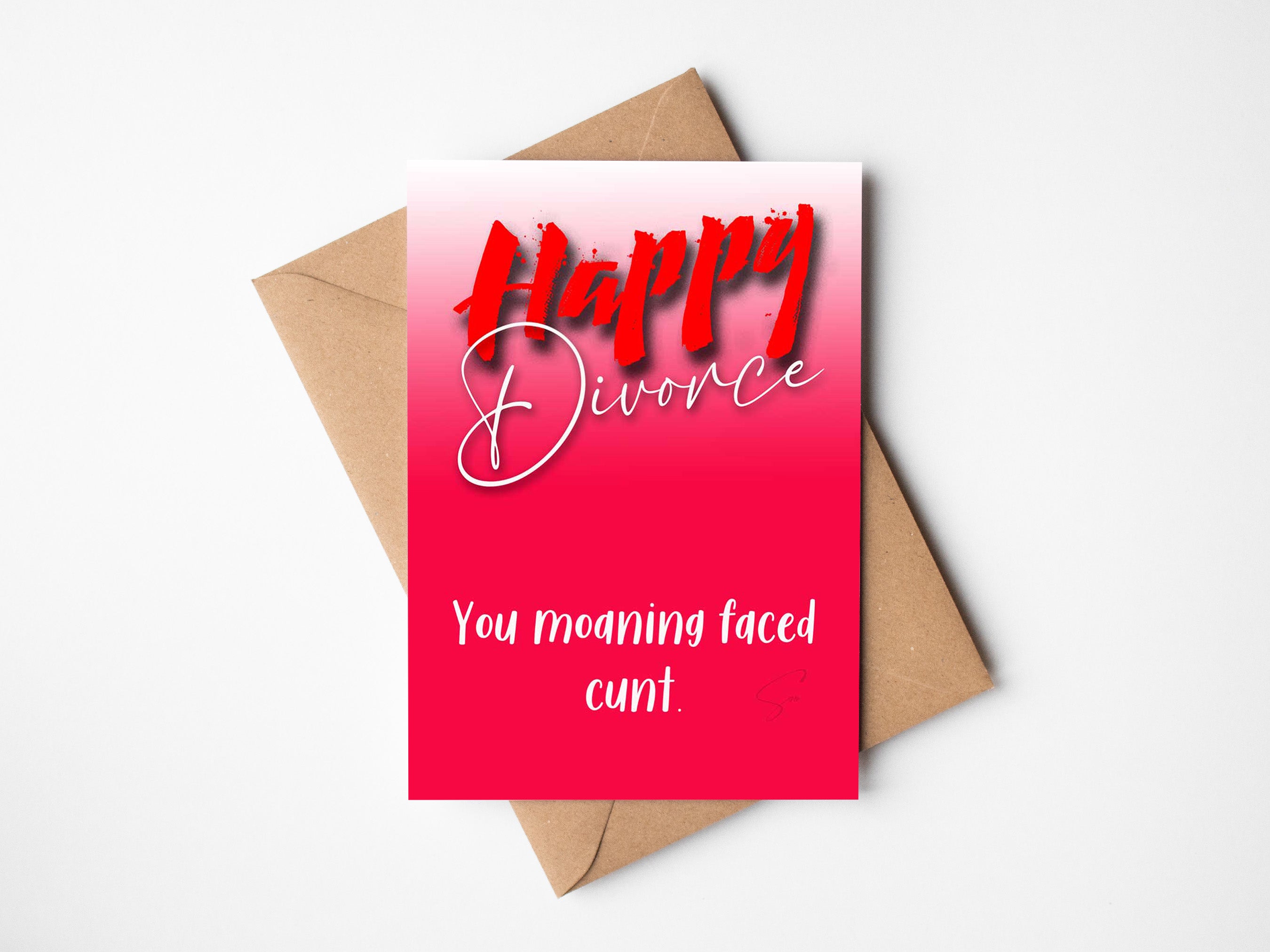 Moaning Cunt Card