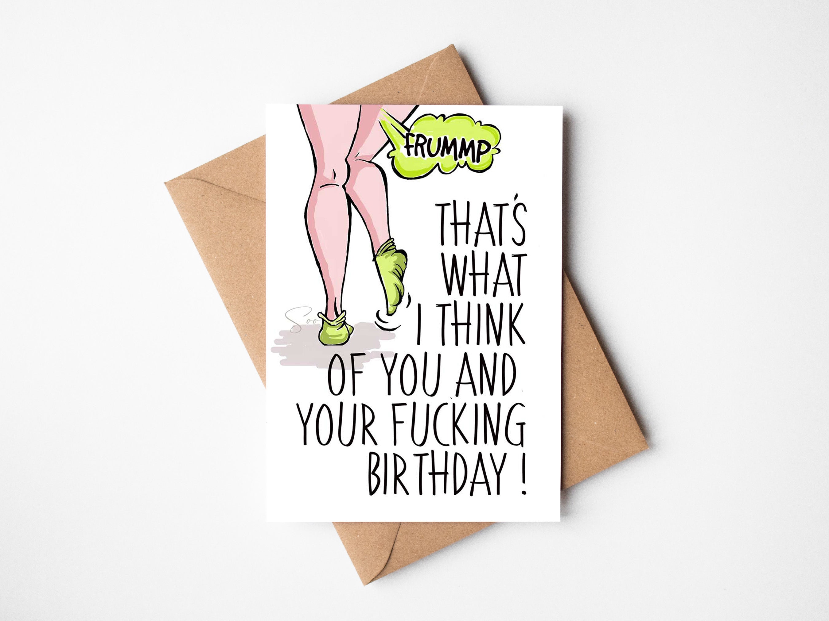 Farty Female Birthday card