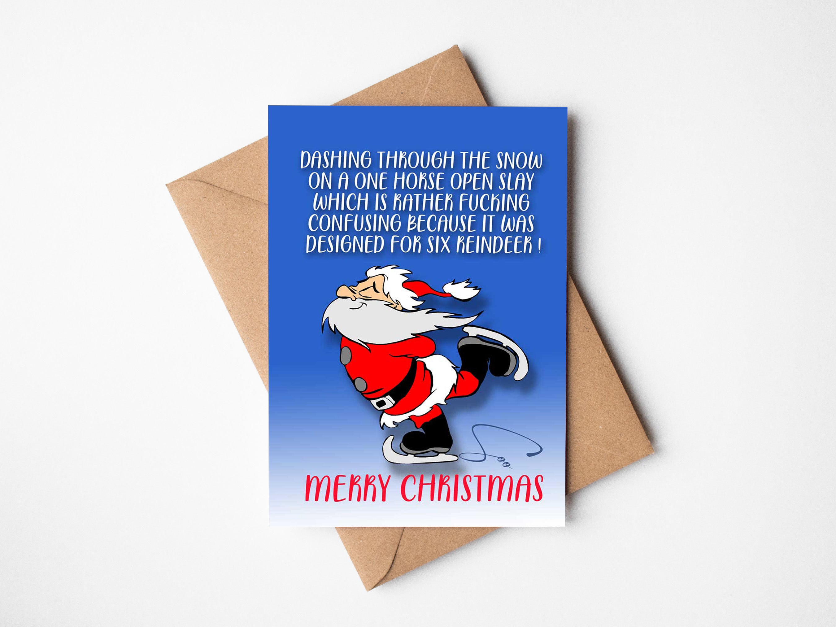 Santa Confused Card
